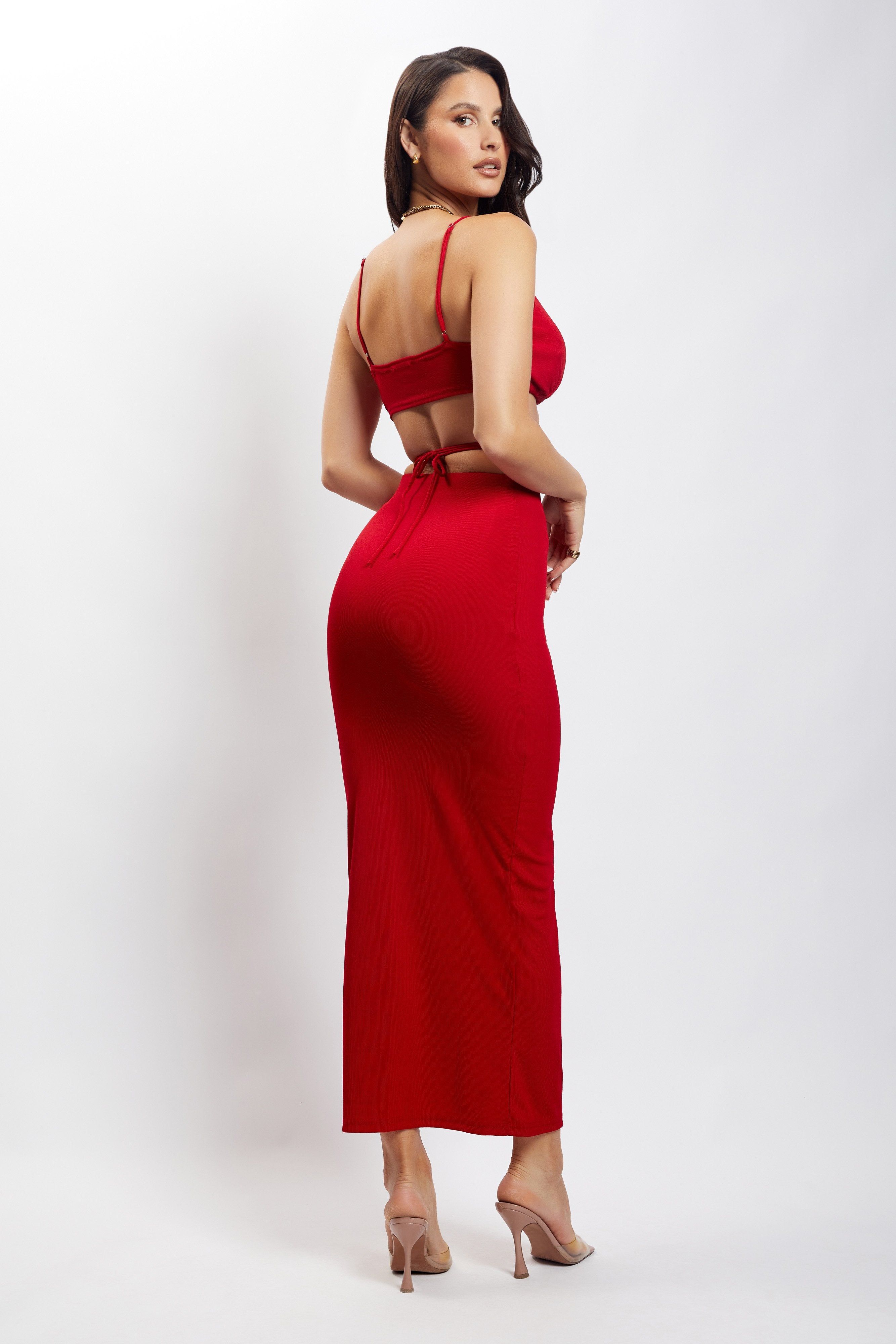 Suzie Triangle Bralette - Chilli Pepper sold by Meshki product image thumbnail 2