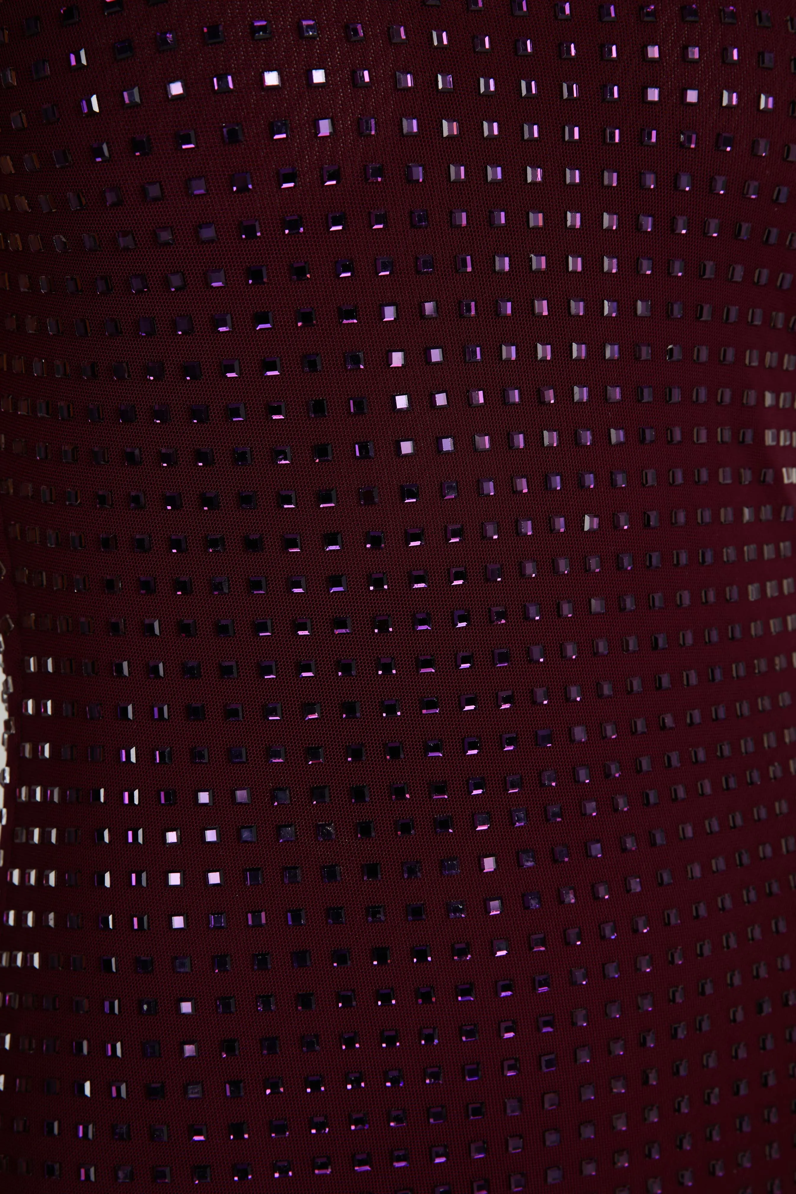 Pam Square Diamante Maxi Dress - Berry sold by Meshki product image thumbnail 2