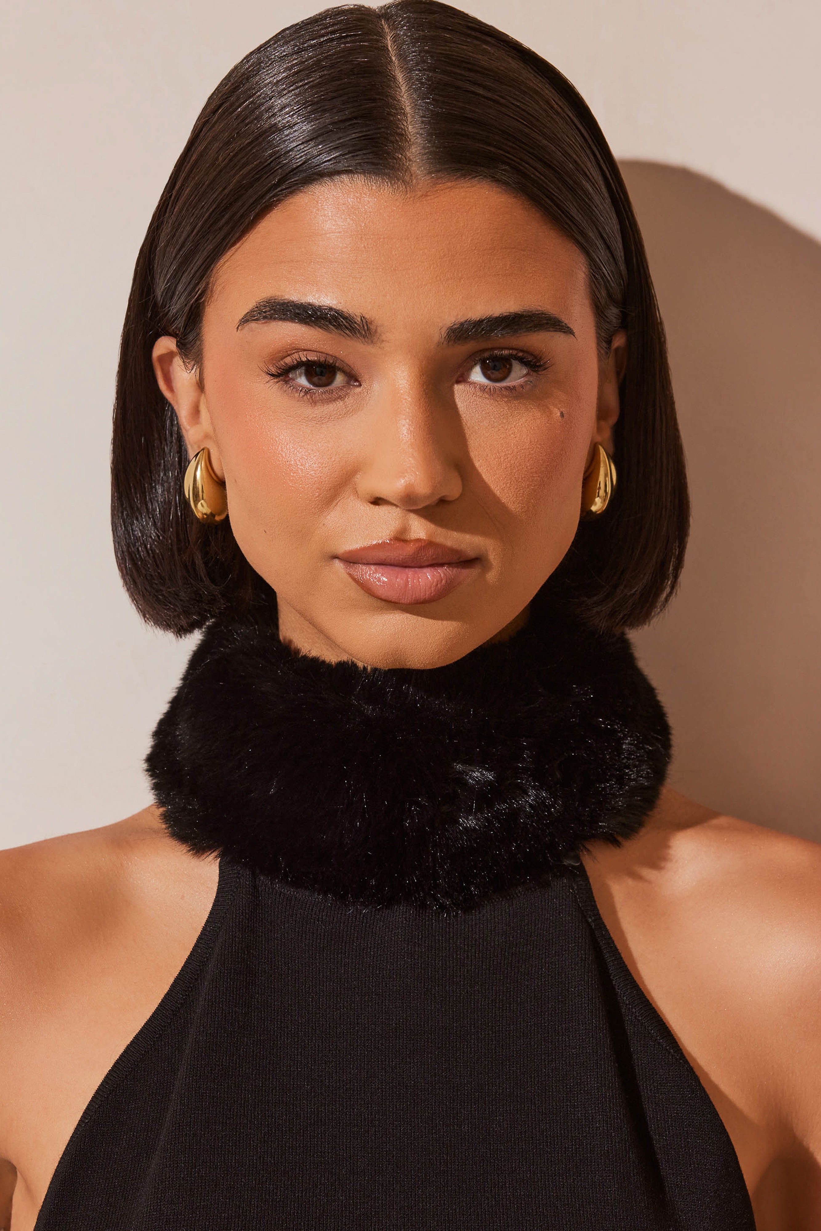 Zadie Double Teardrop Earrings - Gold sold by Meshki product image thumbnail 3