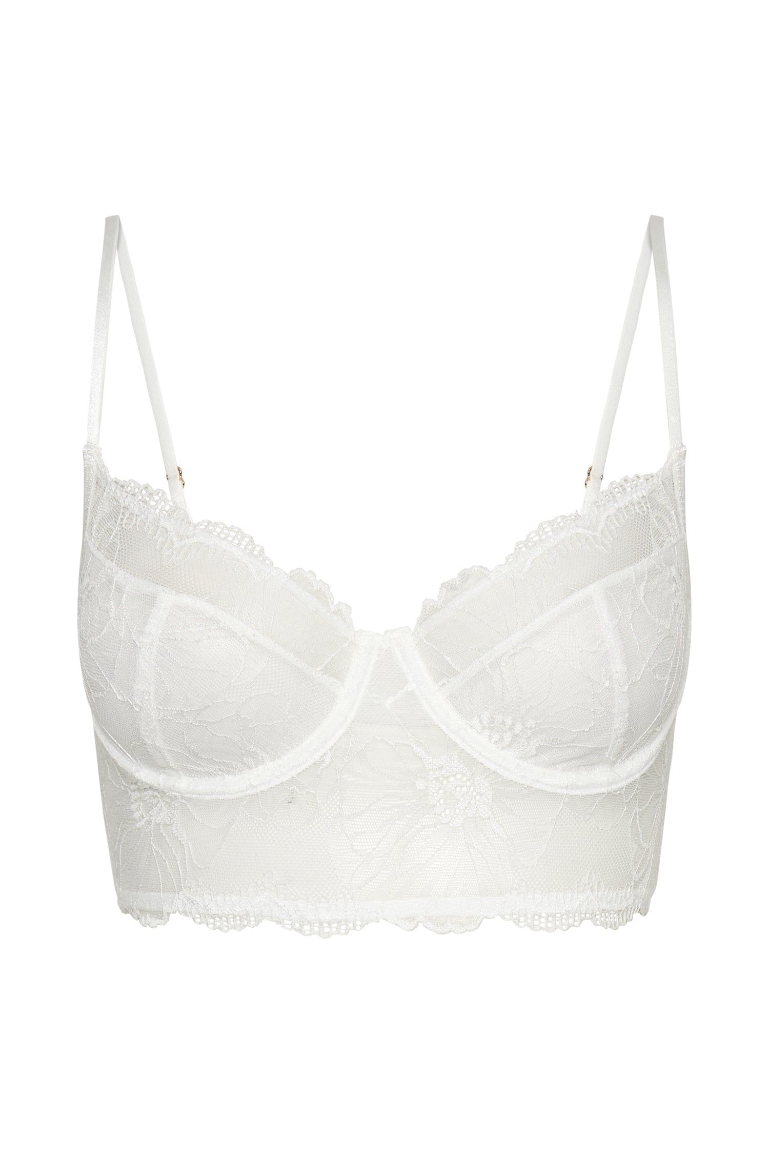 Cersei Lace Bralette - White sold by Meshki product image thumbnail 9