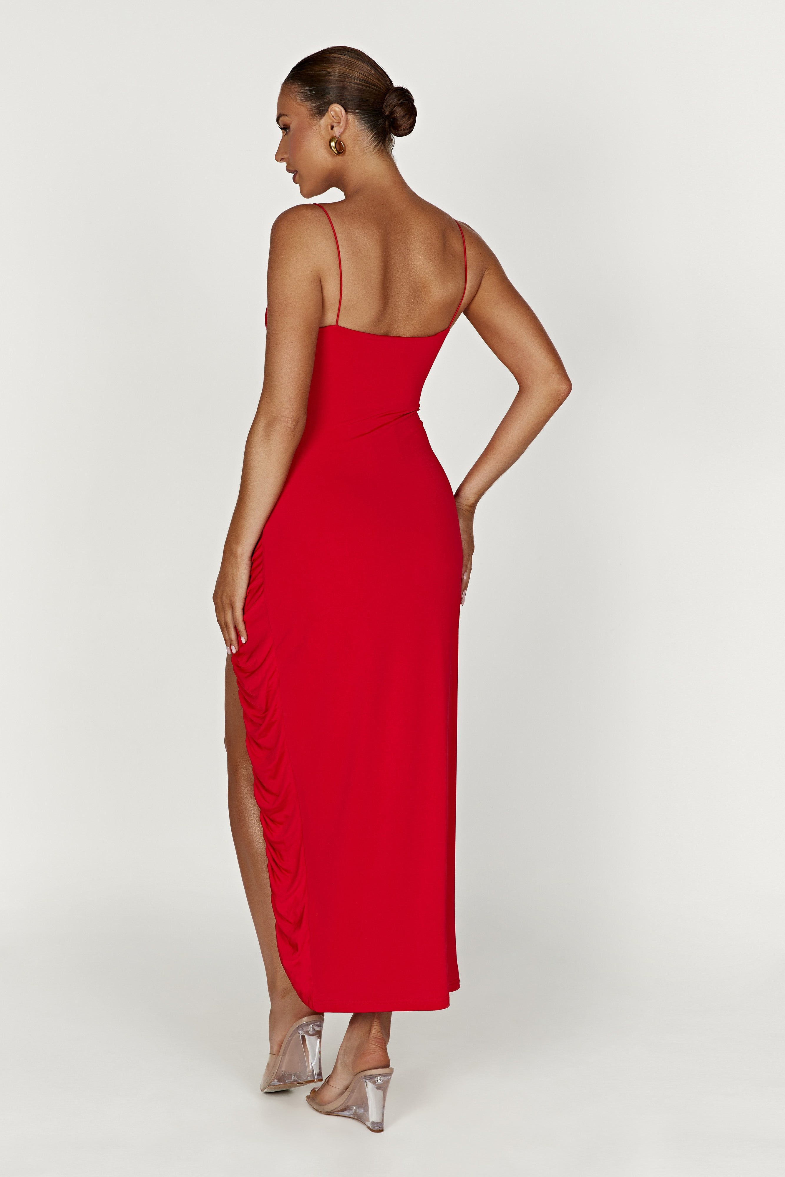 Nevaeh Rose Midi Dress - Red sold by Meshki product image thumbnail 5