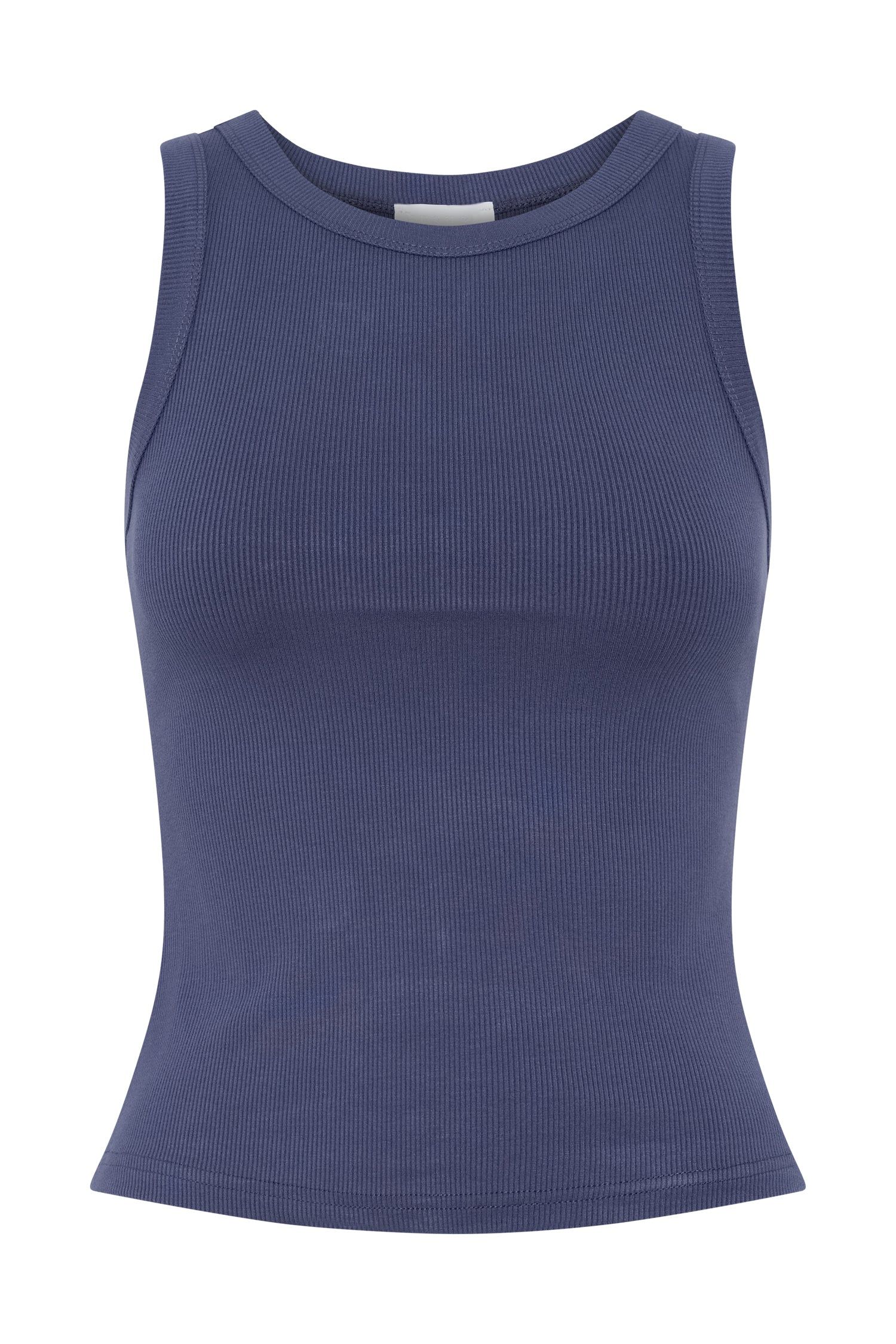 Zanna Ribbed Tank Top - Midnight Navy sold by Meshki product image thumbnail 8