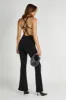 Brinley Slinky Jersey Jumpsuit - Black sold by Meshki