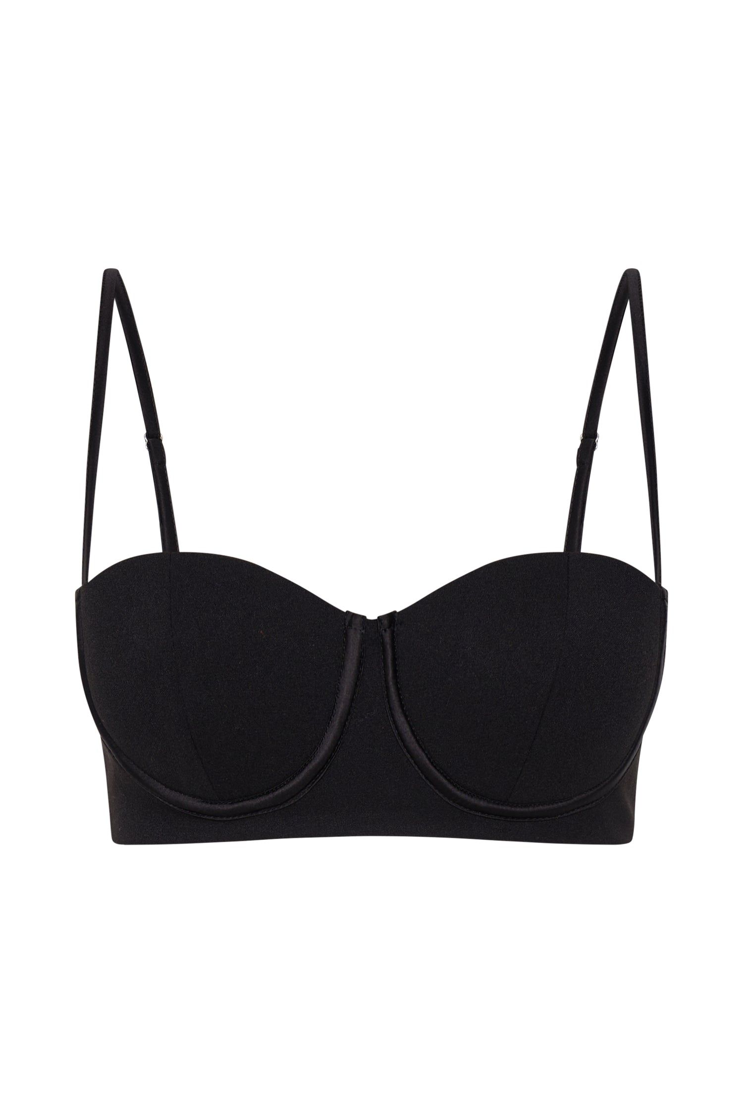 Fiorella Crepe Bustier Top - Black sold by Meshki product image thumbnail 8