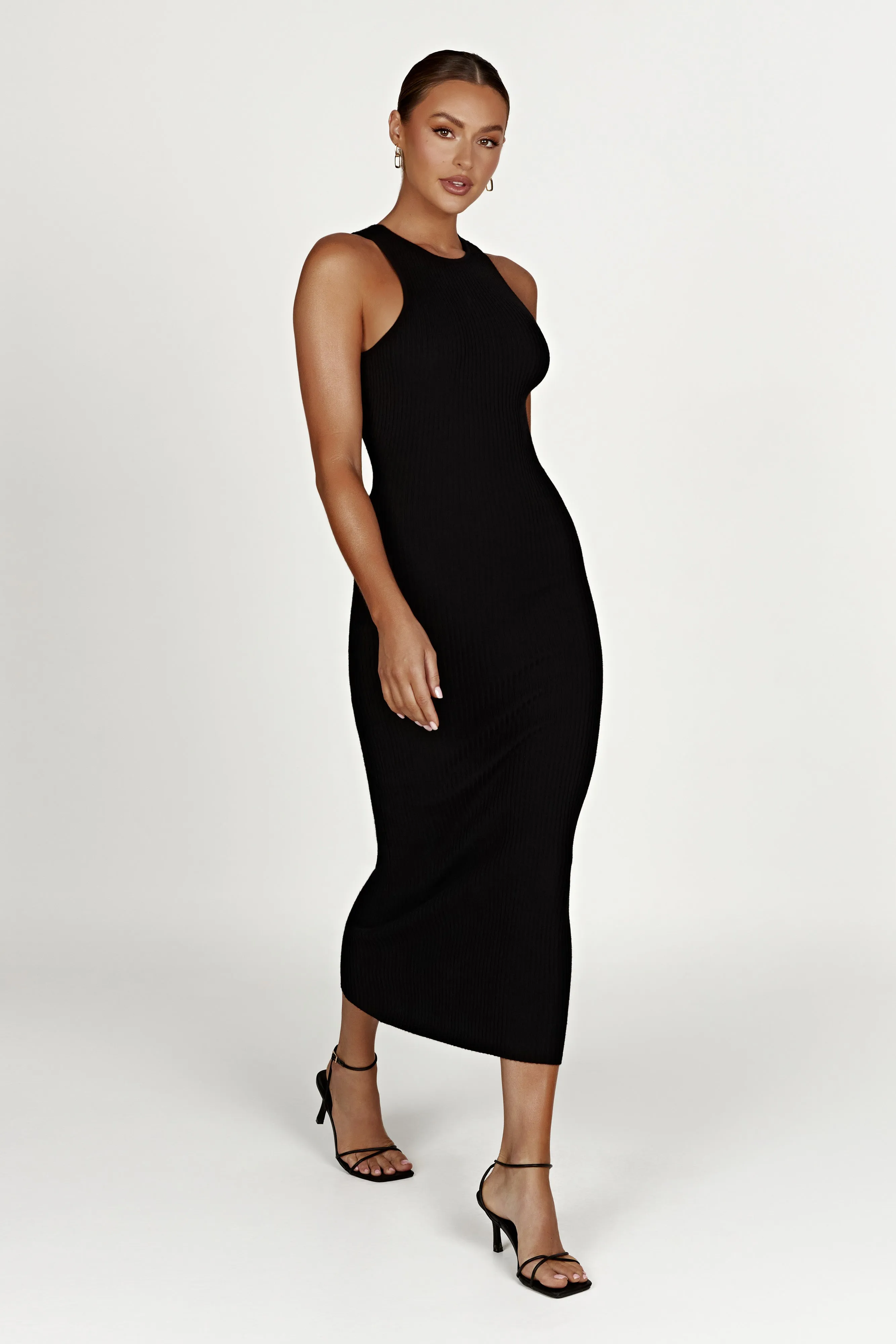 Sienna Knit Midi Dress - Black sold by Meshki product image thumbnail 4
