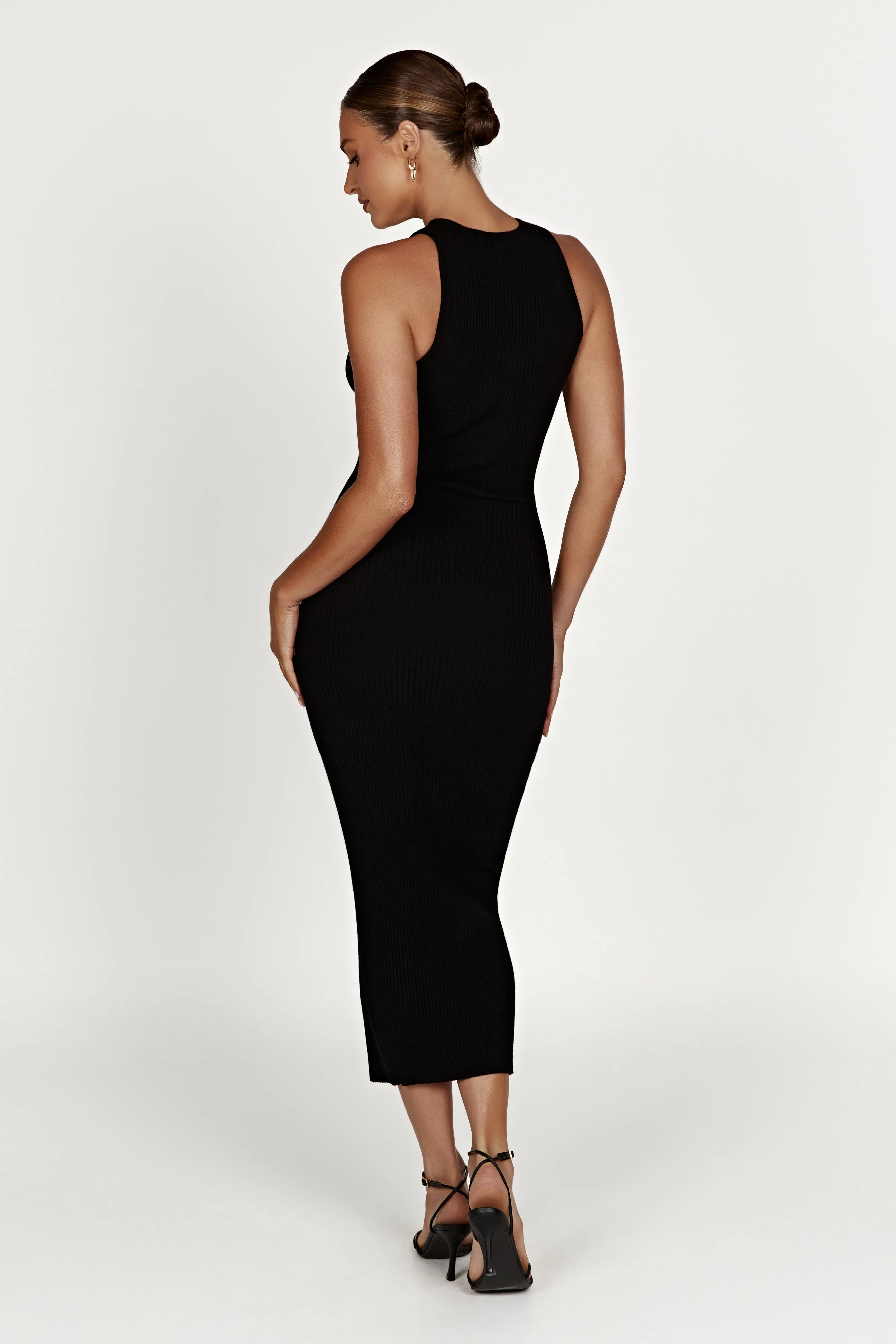 Sienna Knit Midi Dress - Black sold by Meshki product image thumbnail 2