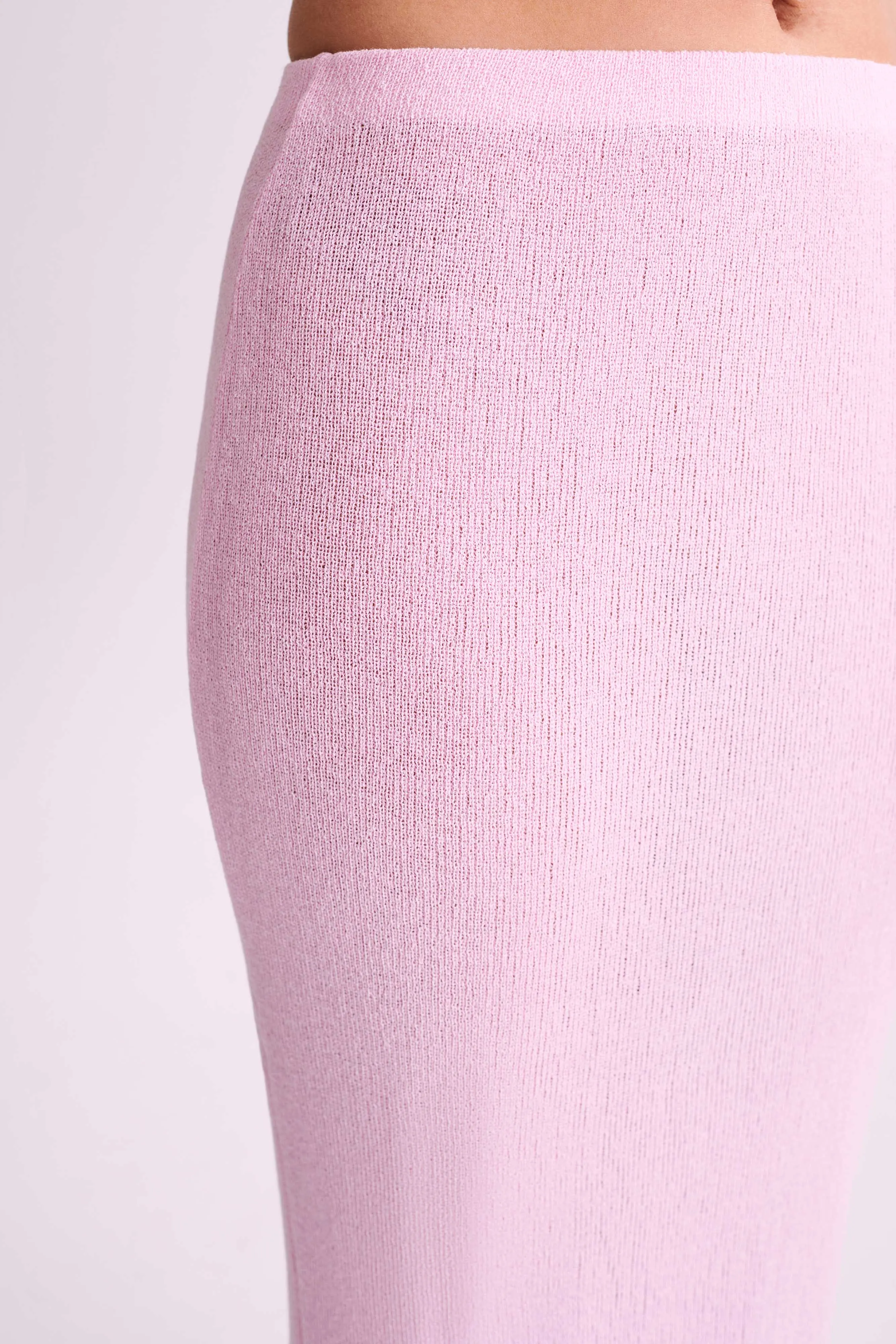 Maribelle Knit Maxi Skirt - Blush Pink sold by Meshki product image thumbnail 4