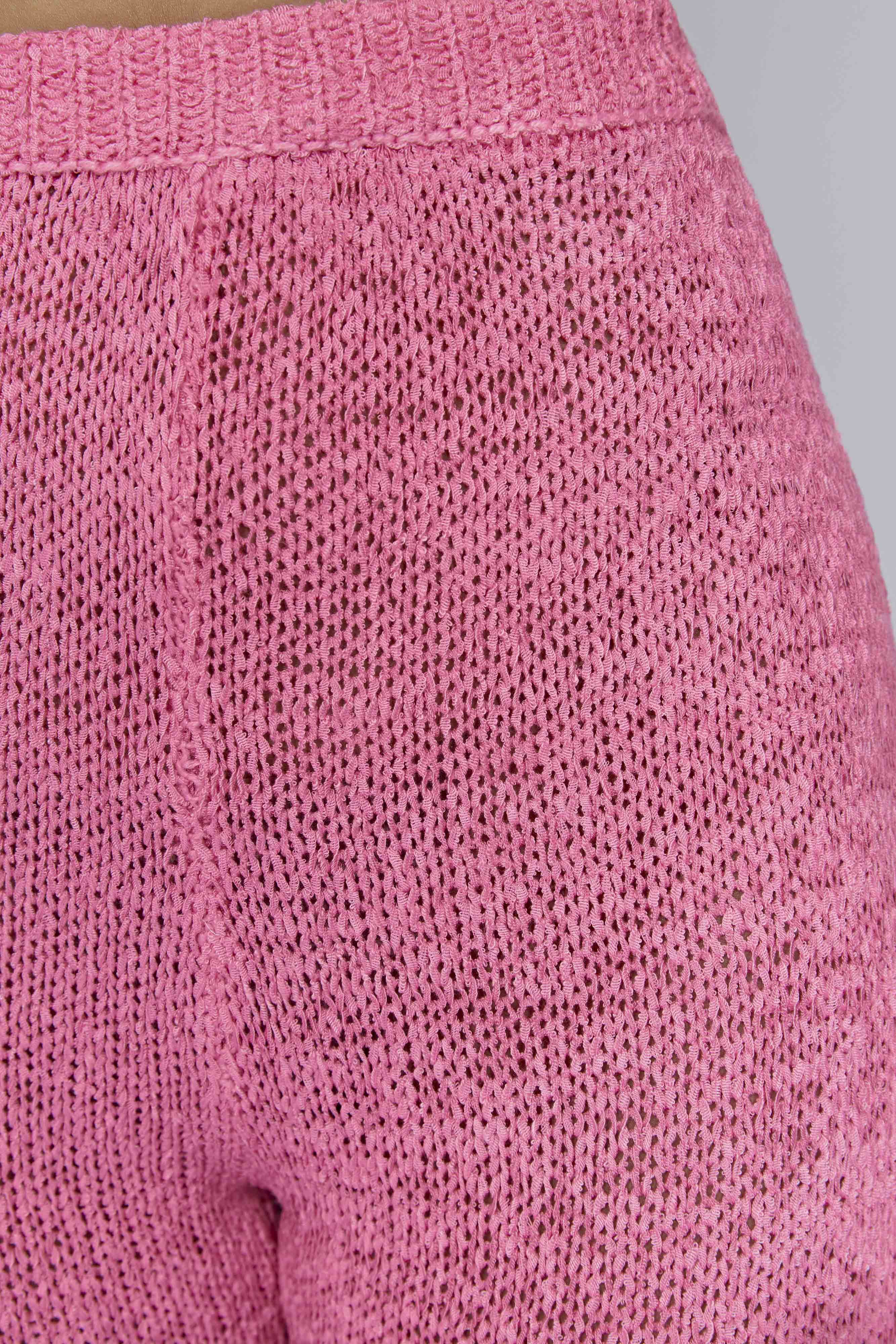 Mary Knit Flared Pants - Bubblegum Pink sold by Meshki product image thumbnail 5