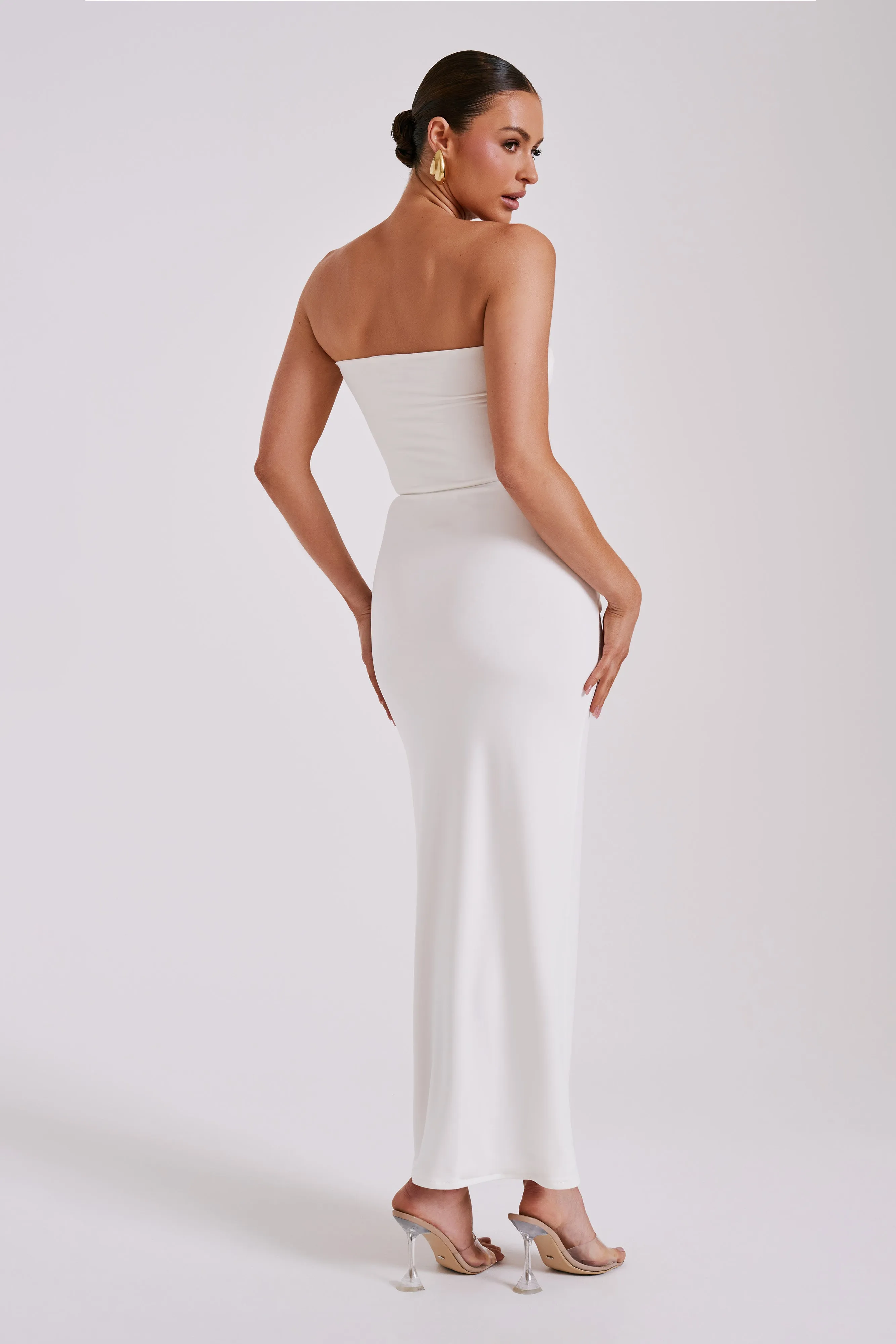 Ceri Maxi Twist Skirt - White sold by Meshki product image thumbnail 5