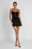 Kalila Corset Mini Dress - Black sold by Meshki