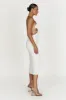 Sakura Textured Midi Dress - White sold by Meshki