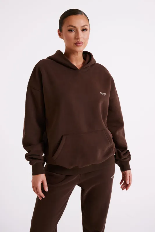 Bernie Oversized Unisex Hoodie - Dark Chocolate sold by Meshki