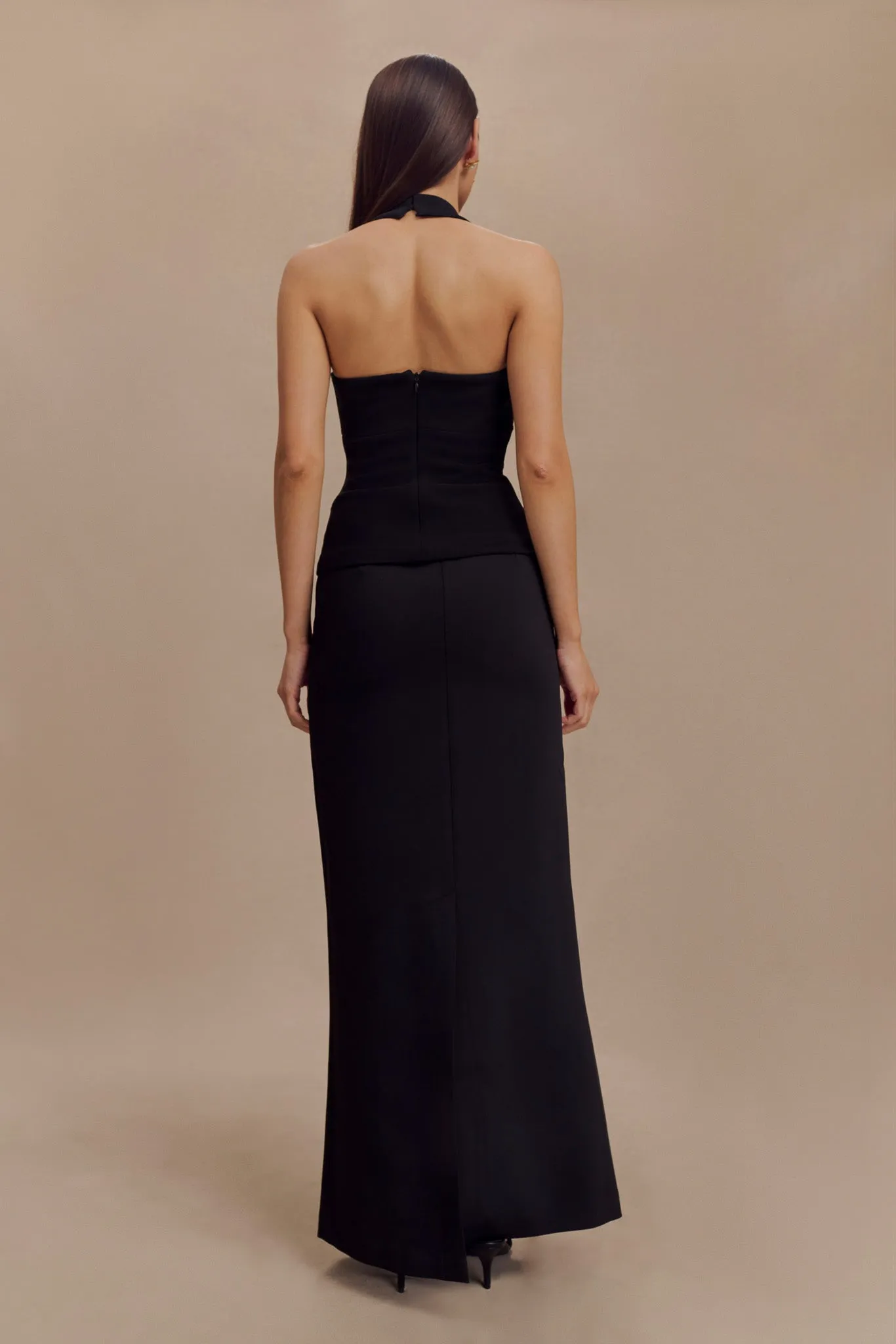 Amelita Suiting Halter Top - Black sold by Meshki product image thumbnail 5