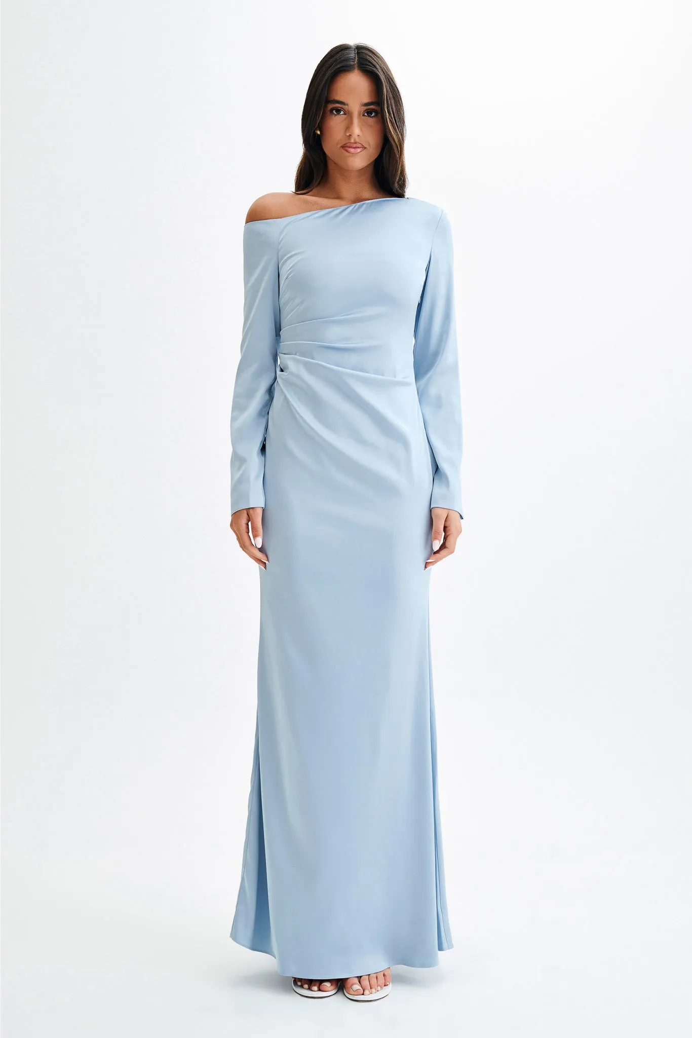 Avery Long Sleeve Maxi Dress - Cornflower Blue sold by Meshki
