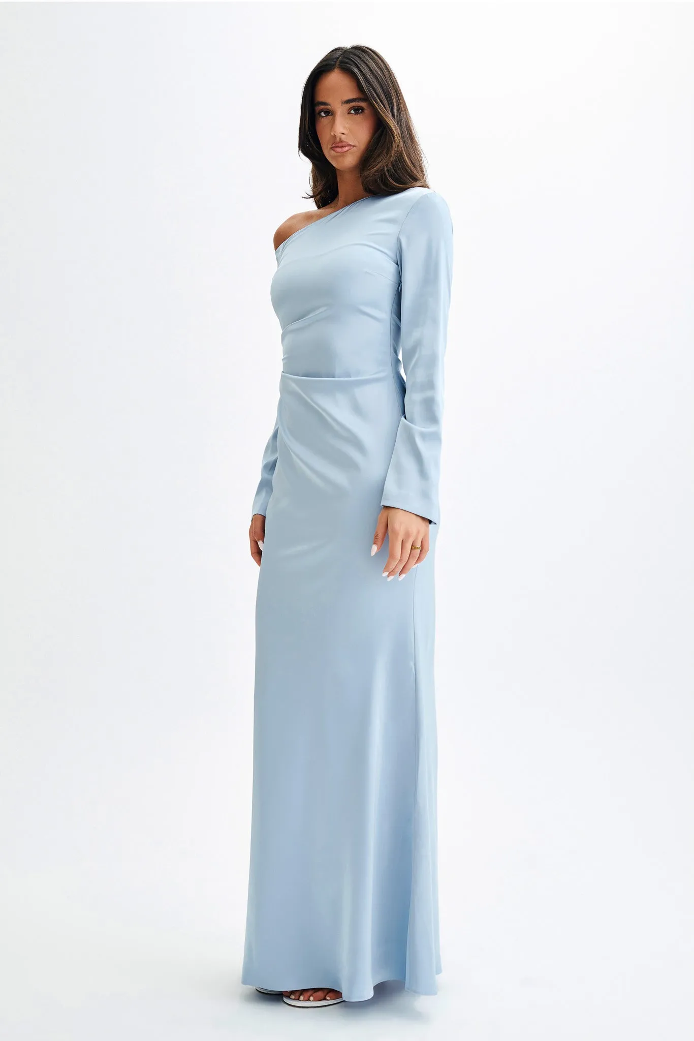 Avery Long Sleeve Maxi Dress - Cornflower Blue sold by Meshki product image thumbnail 4