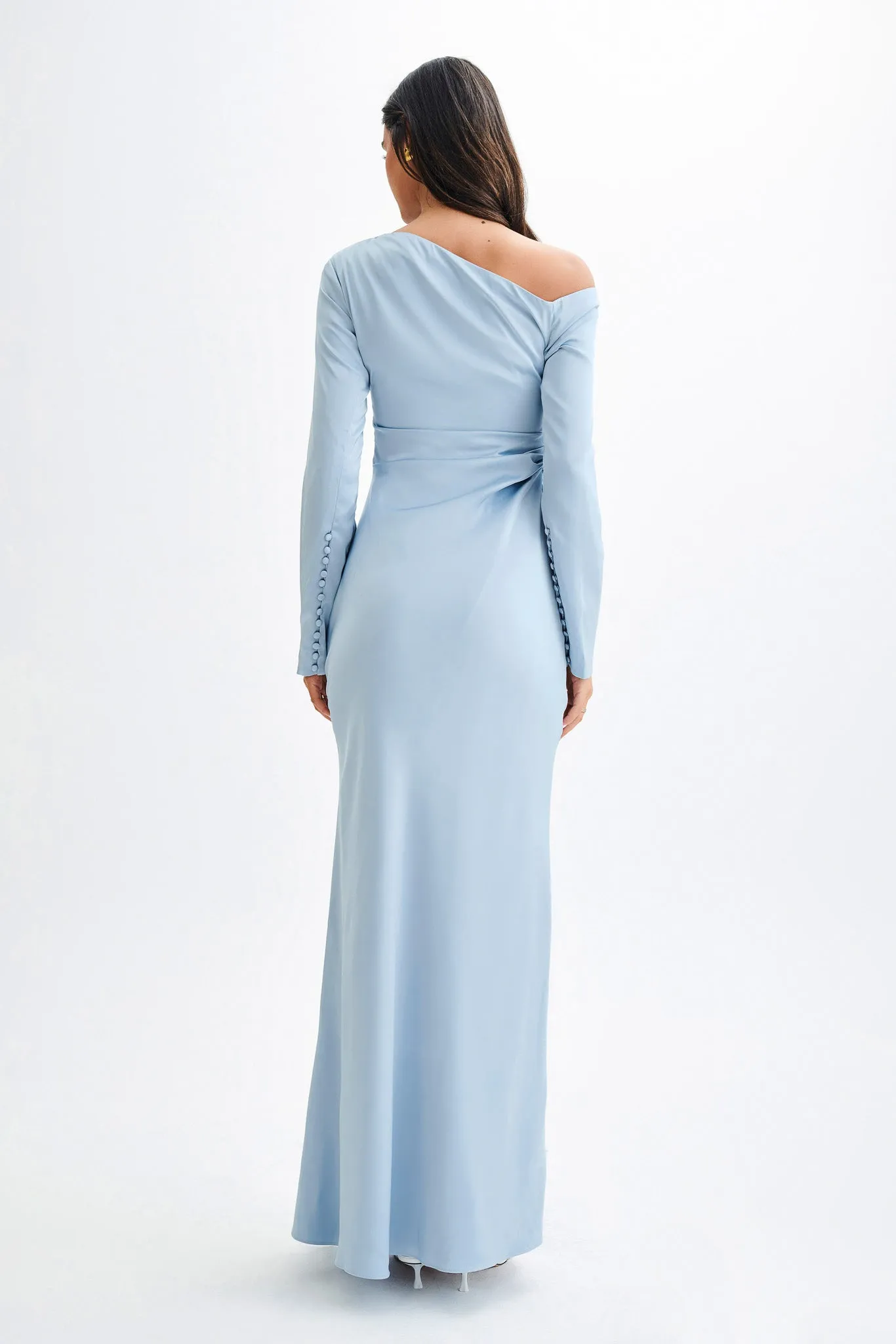 Avery Long Sleeve Maxi Dress - Cornflower Blue sold by Meshki product image thumbnail 2