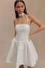 Ruby Halter Mini Dress - White sold by Meshki