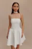 Ruby Halter Mini Dress - White sold by Meshki