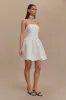 Ruby Halter Mini Dress - White sold by Meshki