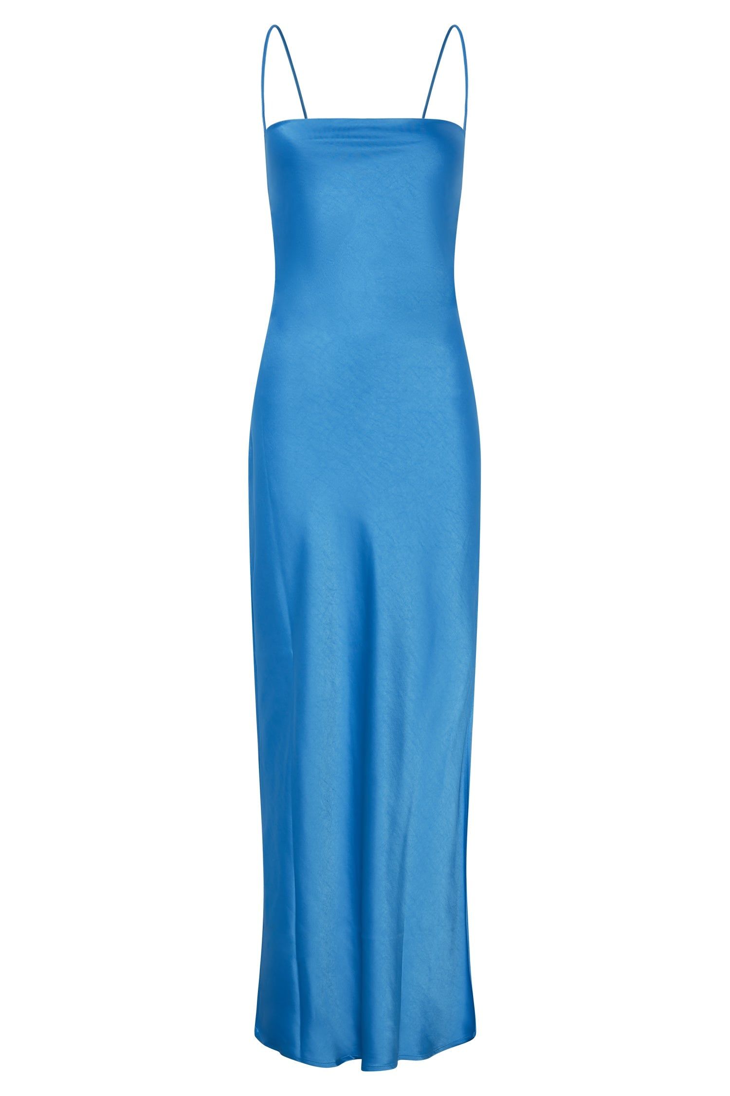 Sydney Straight Neck Slip Maxi Dress - Azure Blue sold by Meshki product image thumbnail 9