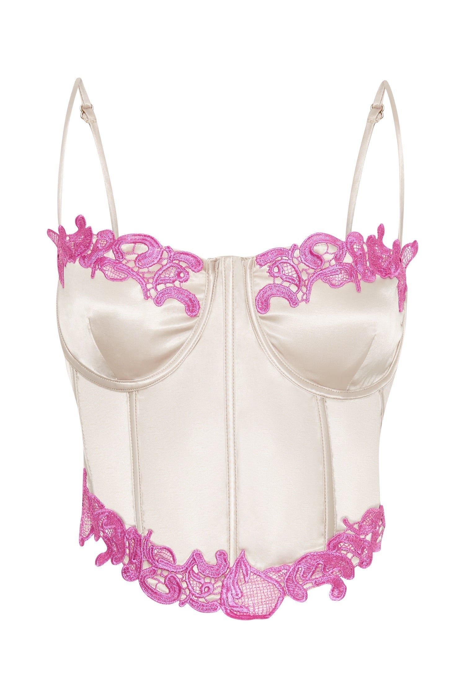 Tatiana Corset Top With Lace - Nude sold by Meshki product image thumbnail 8