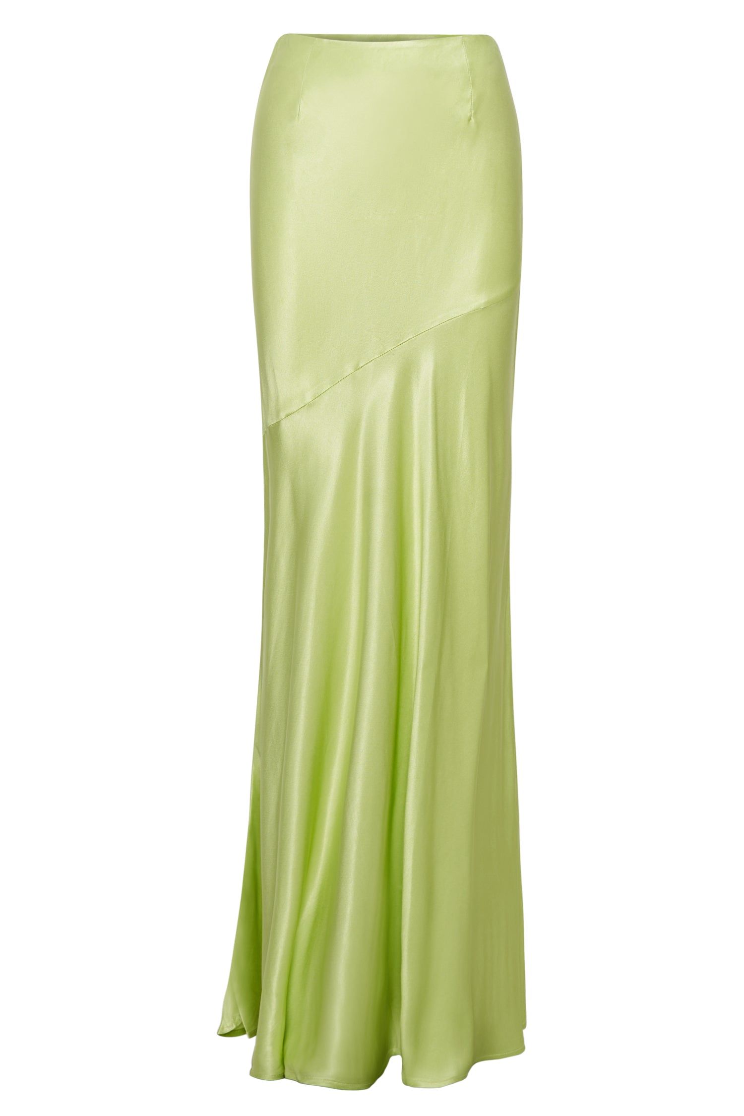 Poppy Satin Maxi Skirt - Pistachio Green sold by Meshki product image thumbnail 6