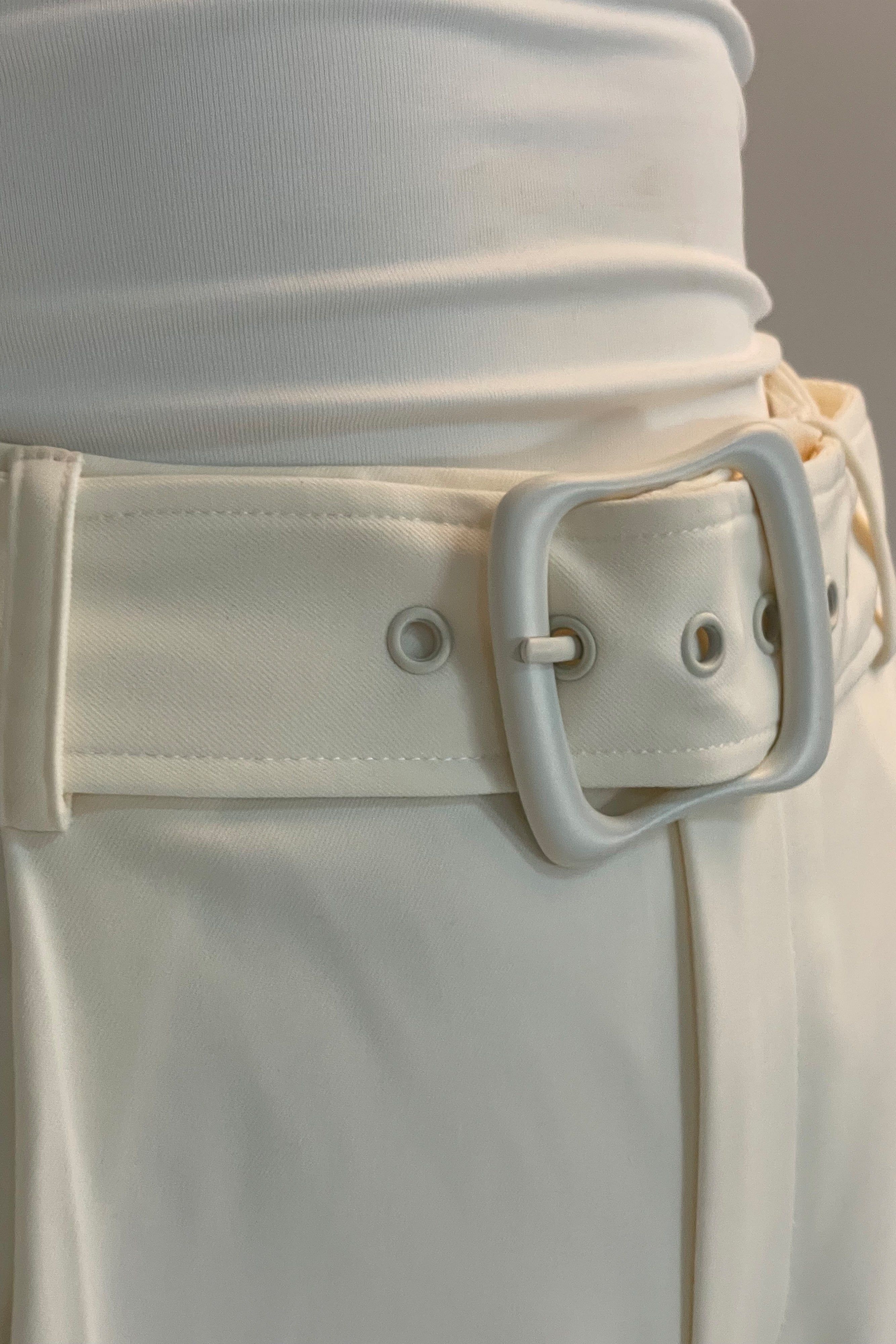 Tenley Wide Leg Suiting Pants - Ivory sold by Meshki product image thumbnail 2