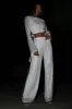 Diaz Sequin Pants - White sold by Meshki