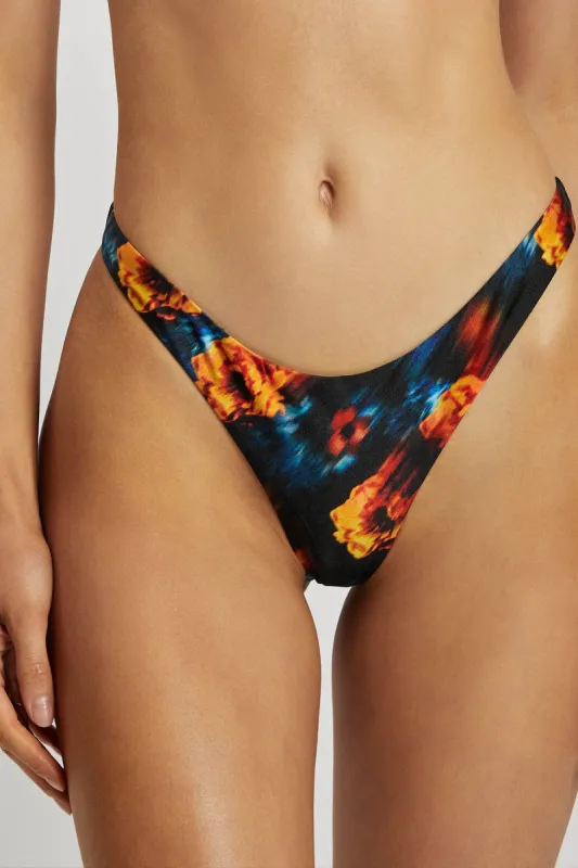Ivanna Thong Bikini Bottoms - Abstract Floral sold by Meshki