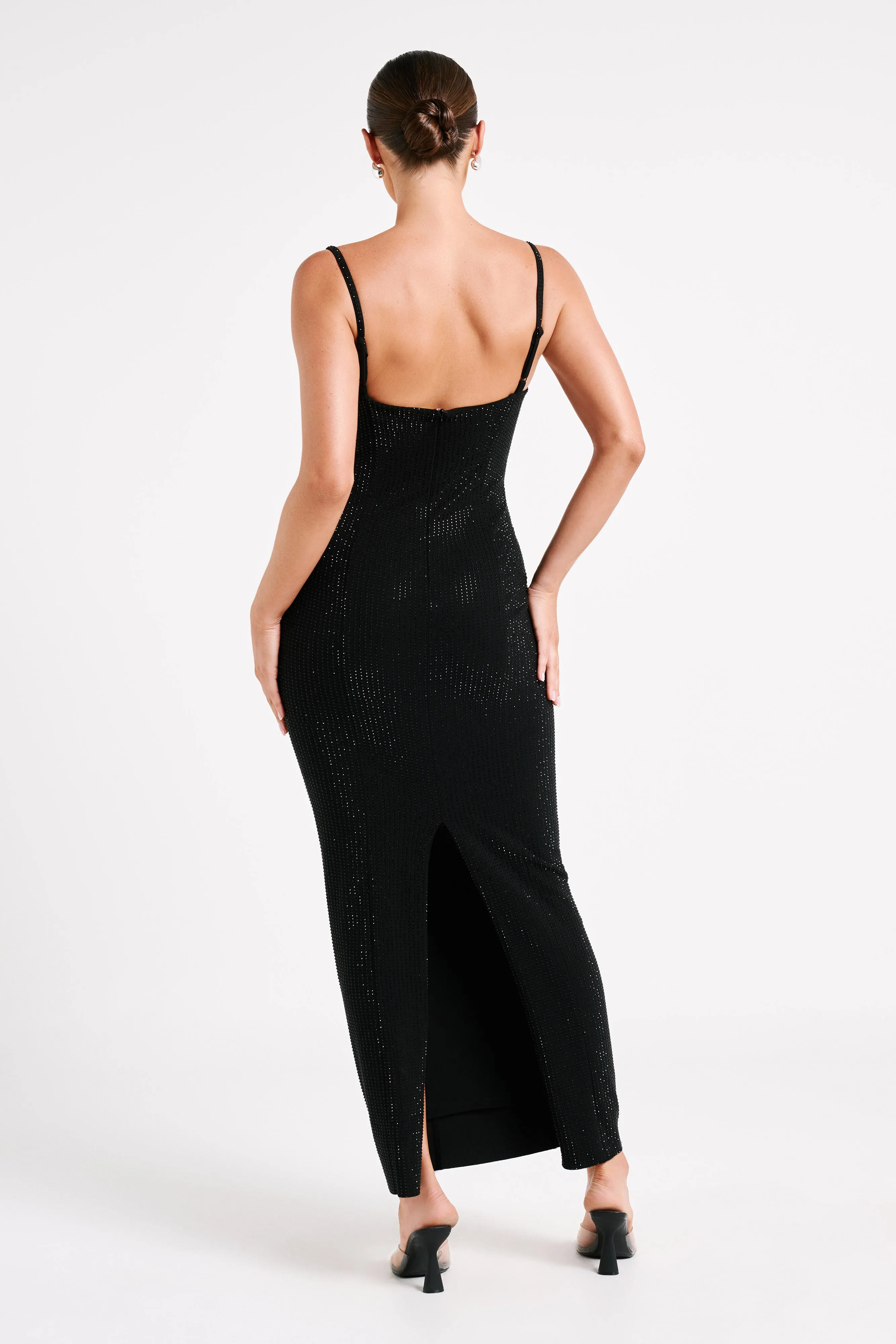Rafaela Diamante Maxi Dress - Black sold by Meshki product image thumbnail 4