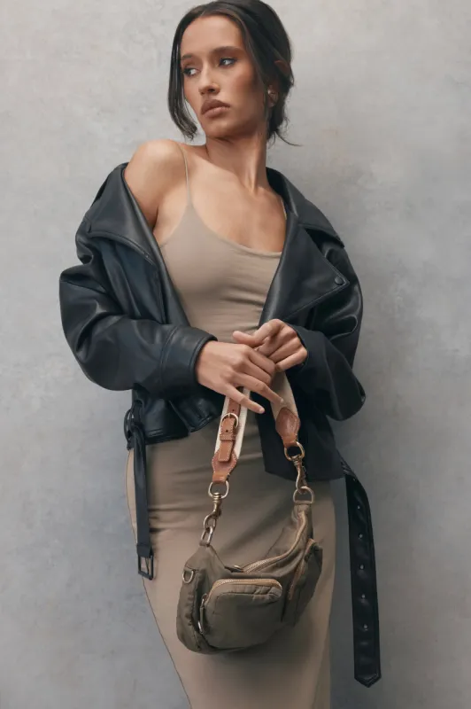 Kirby Faux Leather Jacket - Black sold by Meshki