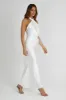 Laura Halter Satin Gown - White sold by Meshki