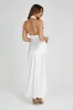 Laura Halter Satin Gown - White sold by Meshki