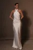 Laura Halter Satin Gown - White sold by Meshki