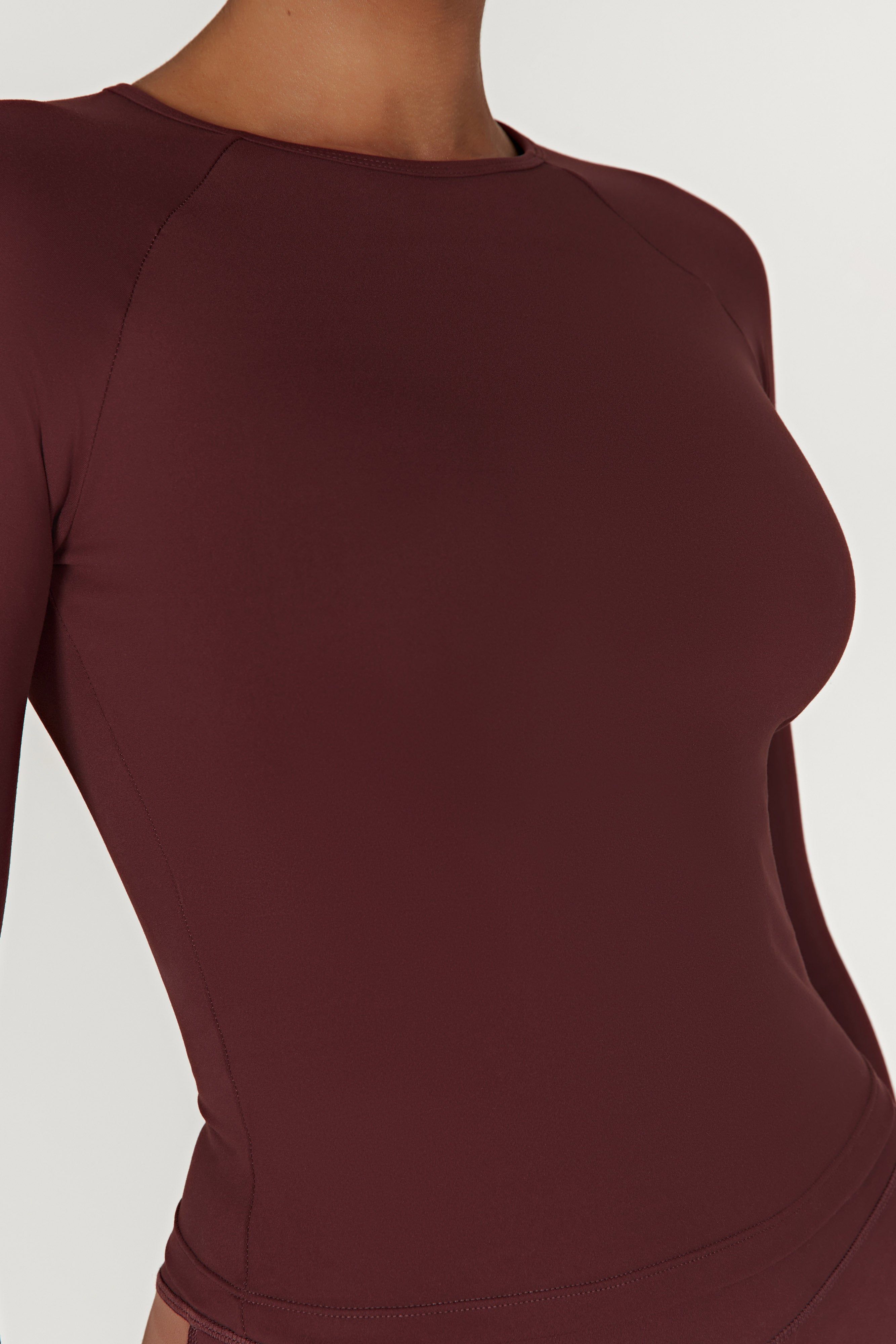 Venus Long Sleeve Top - Mahogany sold by Meshki product image thumbnail 5