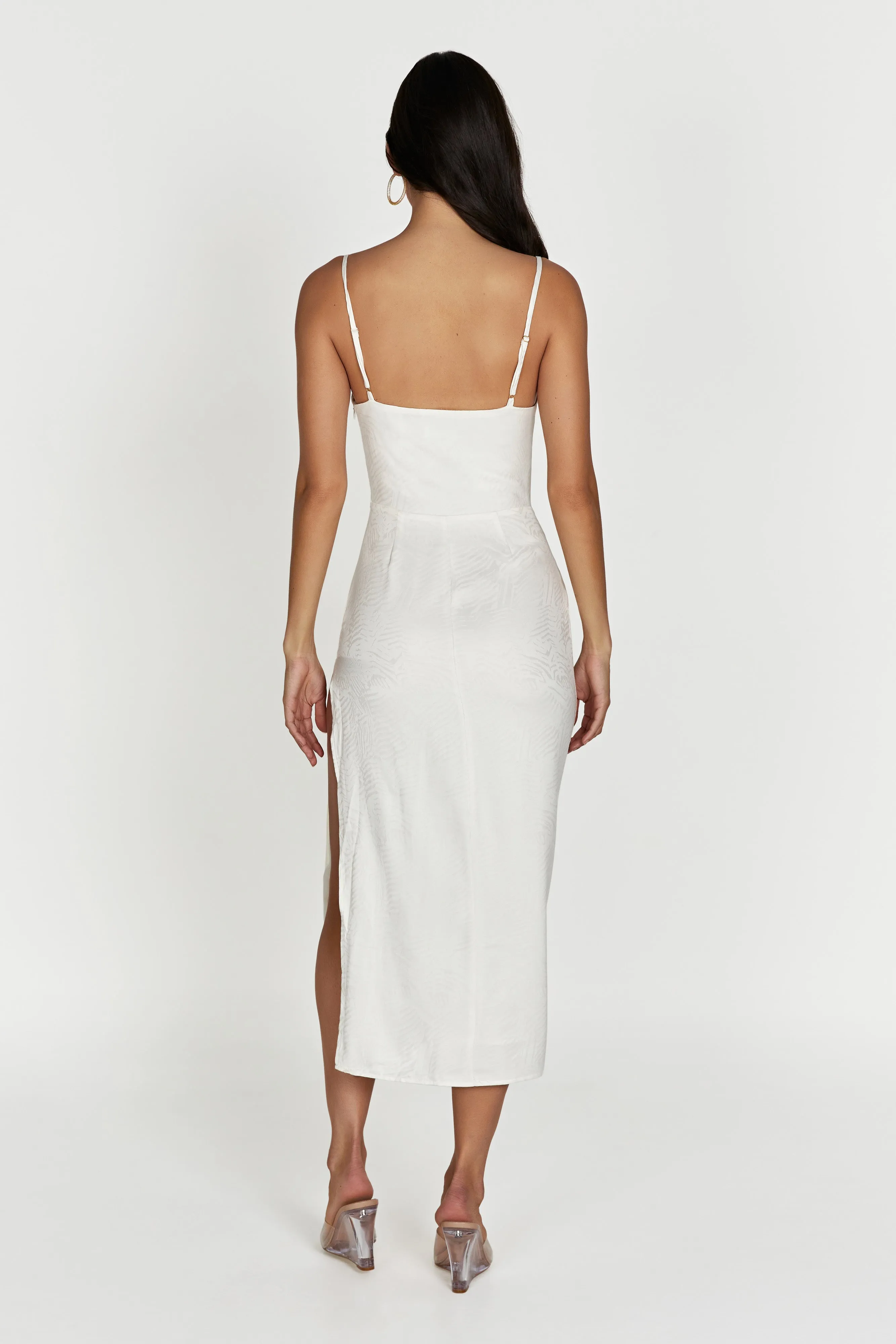 Maggie Corset Midi Dress - Bone sold by Meshki product image thumbnail 2