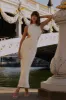 Electra Satin Cut Out Maxi Dress - Ivory sold by Meshki