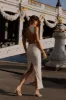 Electra Satin Cut Out Maxi Dress - Ivory sold by Meshki