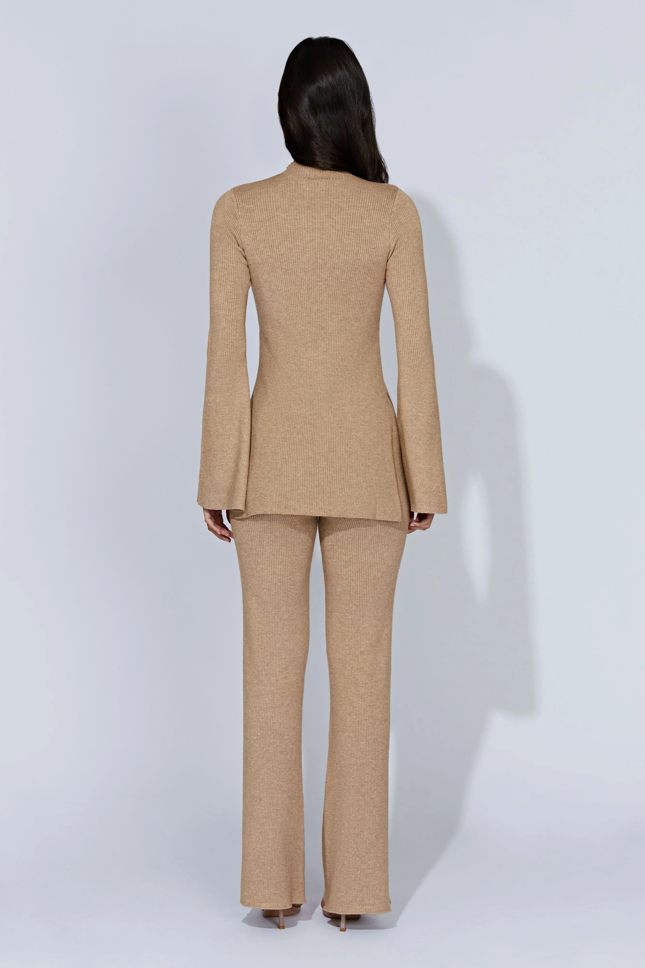 Jovie Knit Pants - Taupe sold by Meshki product image thumbnail 2