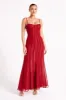 Jacinta Chiffon Maxi Dress - Vermilion Red sold by Meshki