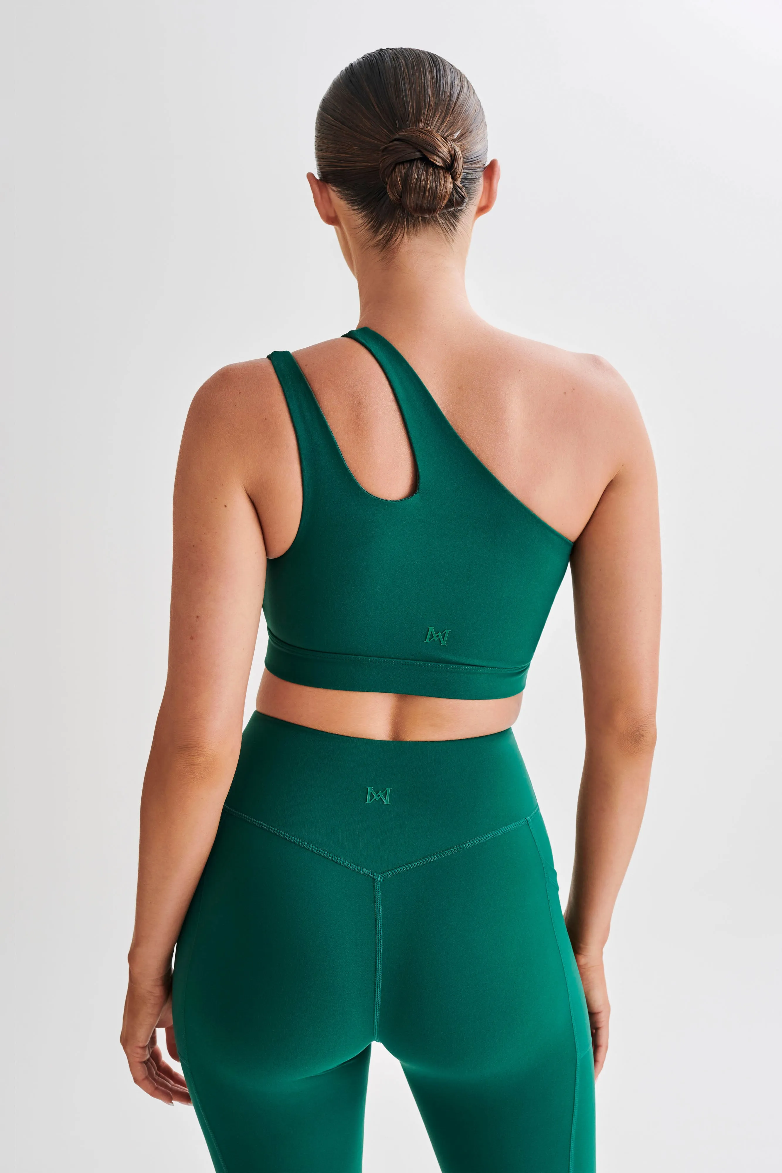 Floyd One Shoulder Crop Top - Green sold by Meshki product image thumbnail 3