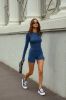 Venus Long Sleeve Top - Navy sold by Meshki