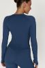 Venus Long Sleeve Top - Navy sold by Meshki