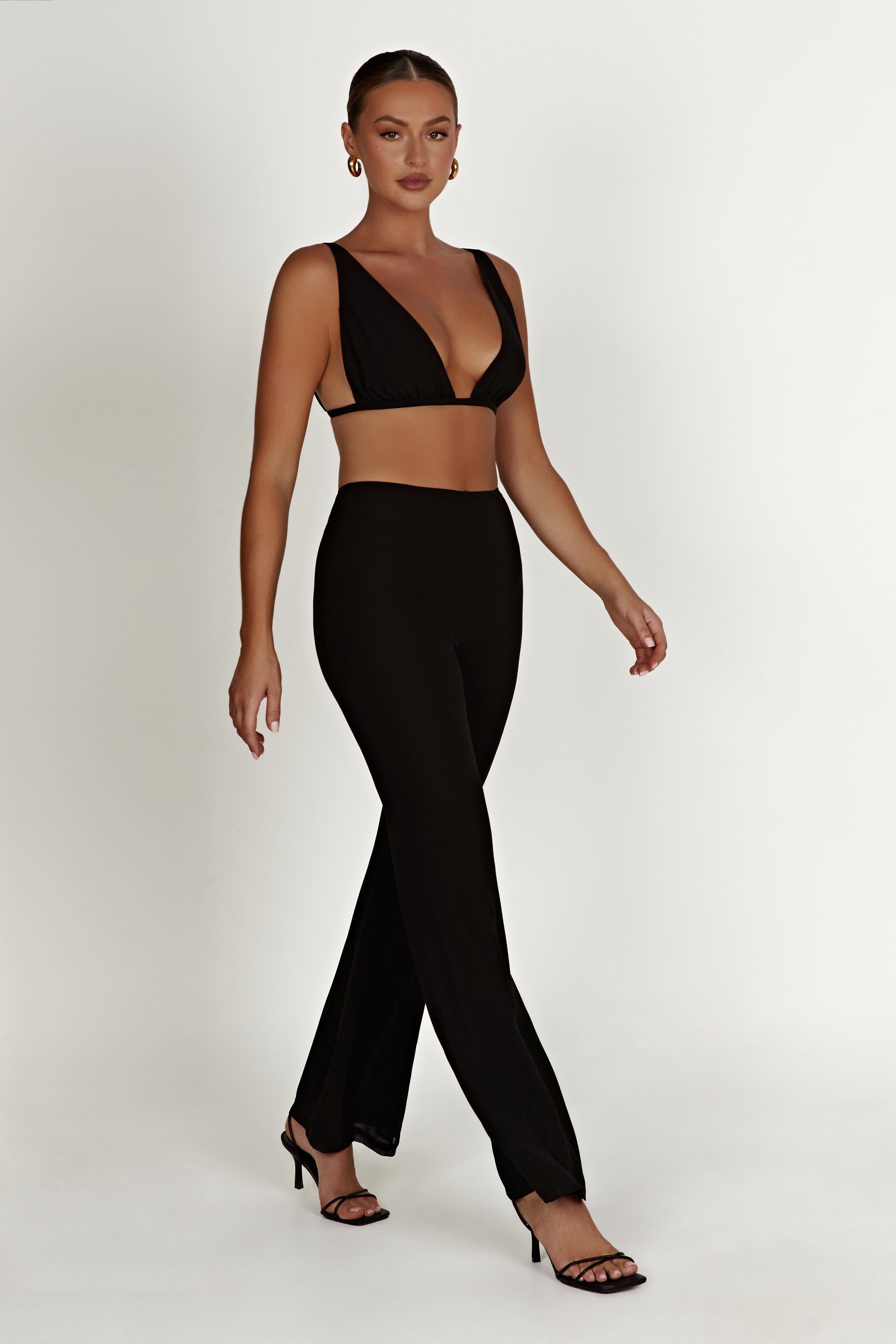 Daisie Chiffon Pants - Black sold by Meshki product image thumbnail 6