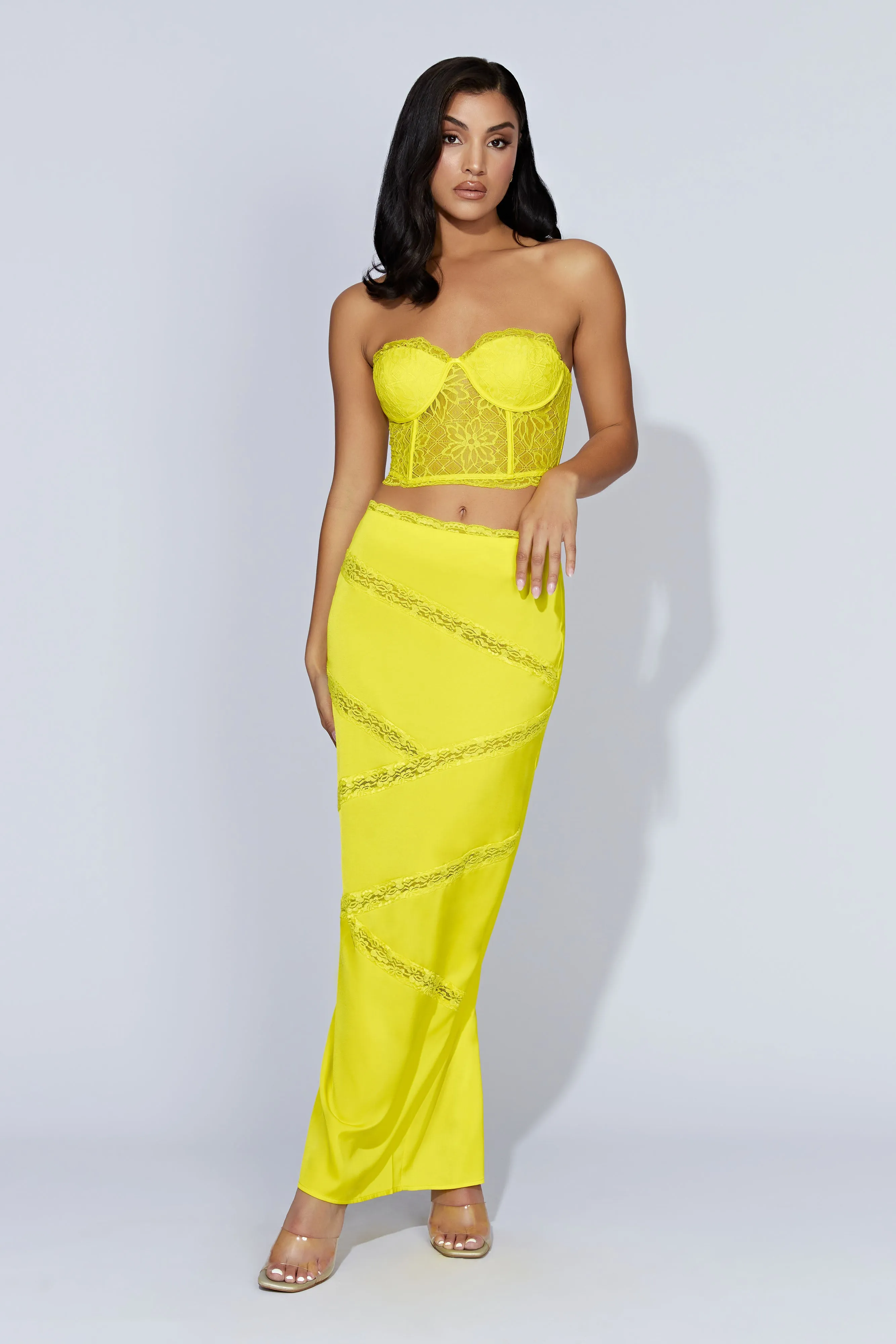 Alessandra Lace Corset - Fresh Green sold by Meshki product image thumbnail 4