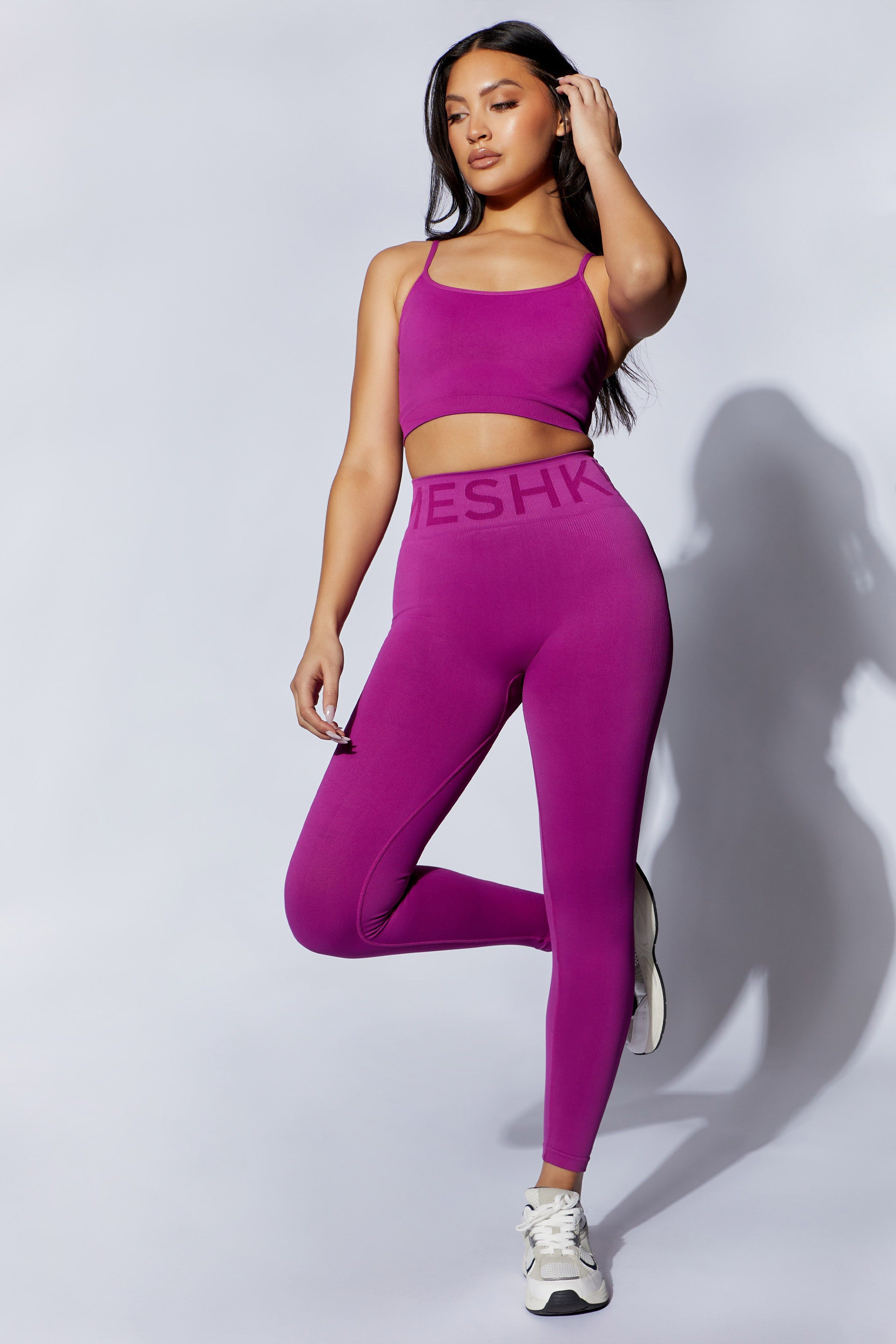 Leia Seamless Leggings - Violet sold by Meshki product image thumbnail 3