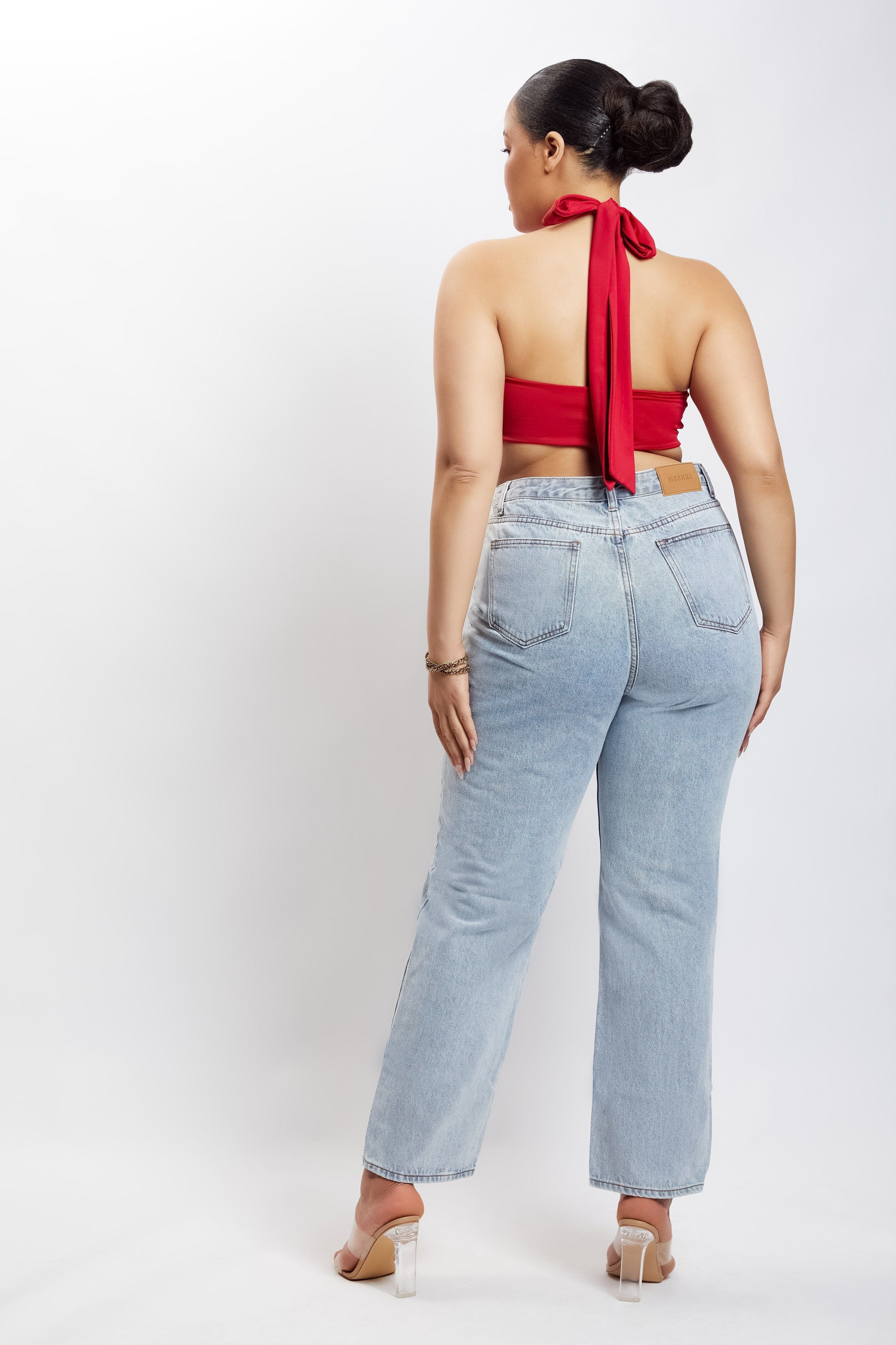 Lea Multi Way Crop Top - Chilli Pepper sold by Meshki product image thumbnail 10