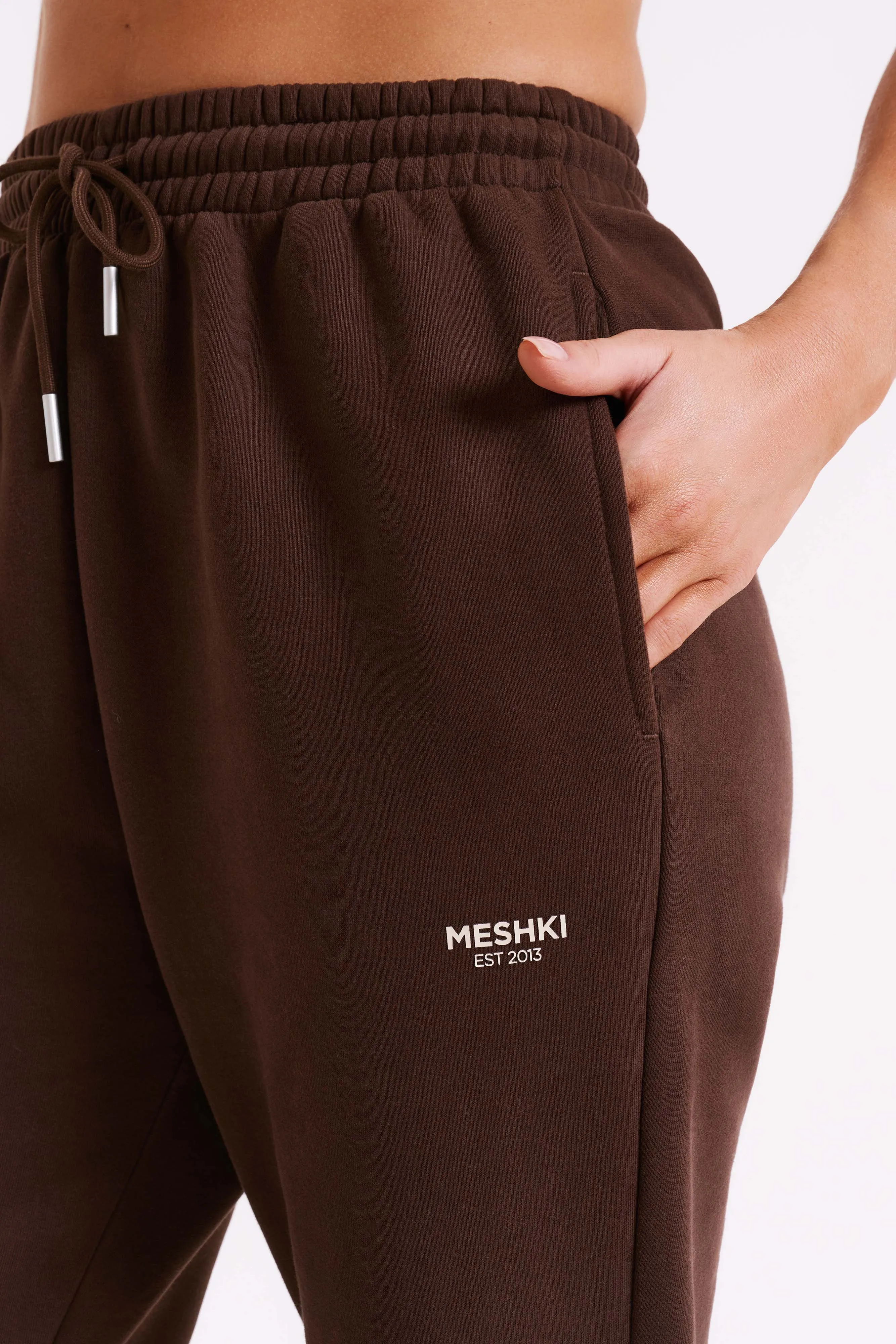 Frankie Unisex Jogger - Dark Chocolate sold by Meshki product image thumbnail 2