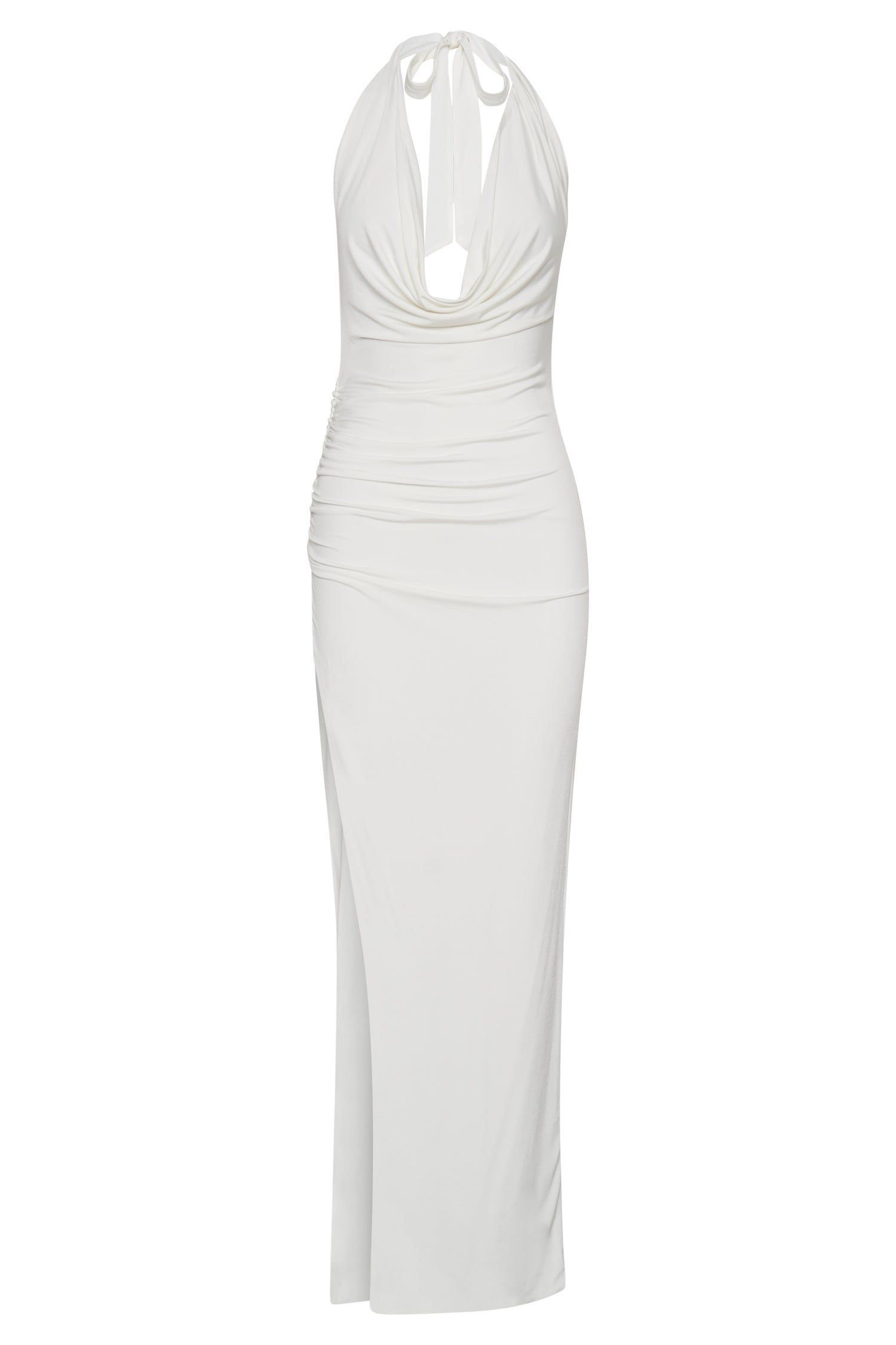 Renata Cowl Neck Maxi Dress - Bone sold by Meshki product image thumbnail 7