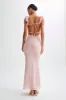 Ezra Lace Maxi Dress - Powder Pink sold by Meshki
